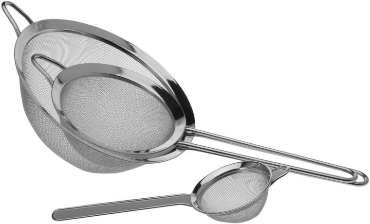 Set od 3 kuhinjskih sita od nehrđajućeg čelika 8/14/20 cm