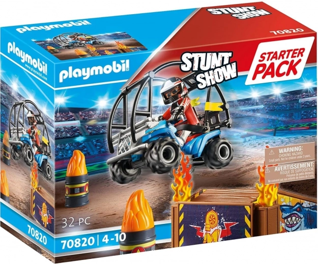 Playmobil Stunt Show početni set – kaskaderski show s četverociklom i vatrenom rampom
