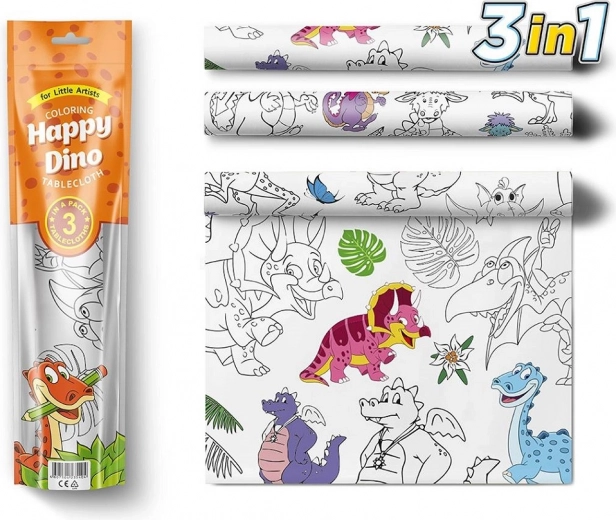 Pexi platna za bojenje - Sretni dinosauri