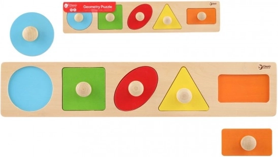Drvena slagalica za djecu - Geometrijski oblici