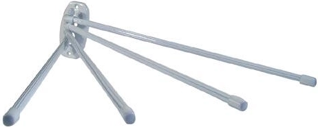 Četverokraki metalni stalak za ručnike, bijeli