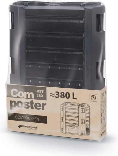 Komposter Prosperplast COMPOGREEN 380 l, crni