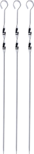 Plosnate inox ražnjiće igle 45 cm (3 kom)