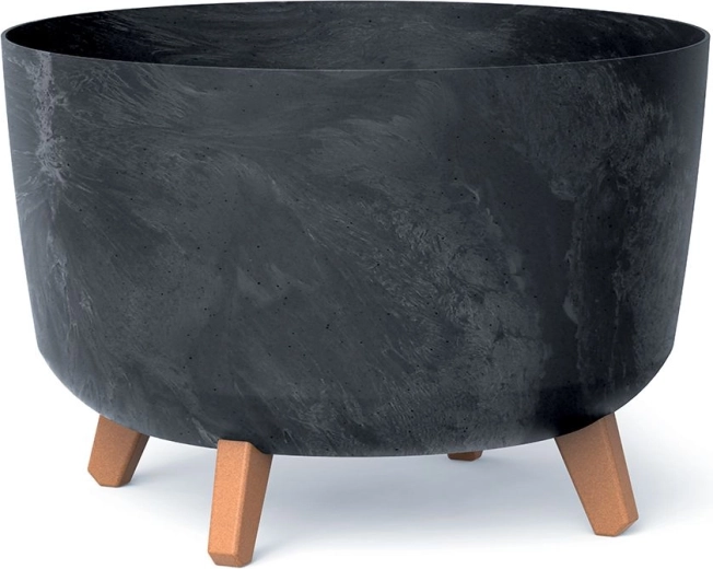 Zahonska posuda Gracia s betonskim efektom, antracit, 33,9 cm