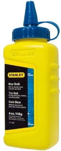 Kredna prašina 115 g STANLEY, plava
