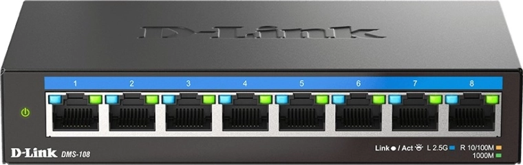 D-Link 8-portni stolni switch 2,5G Multi-Gigabit DMS-108