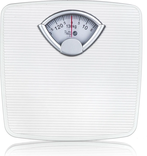 mehanička osobna vaga 130 kg u bijeloj boji PU-07