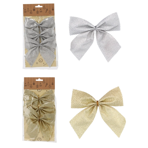 Set božićnih mašni 13 cm – 3 kom