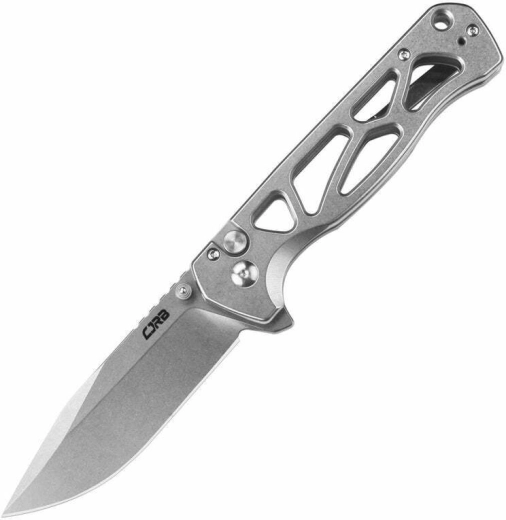 CJRB Chord Steel taktički džepni sklopivi nož 8,8 cm, stonewash, potpuno čelični