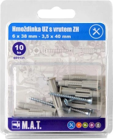Uzlova tiple s obrubom 6 mm s vijkom (set 10 kom)