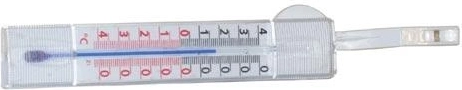 Samoljepljivi prozorski termometar 14 cm, plastični, bijeli