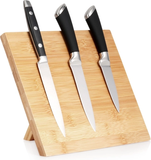 Bambusni magnetski stalak za nože 24 × 21 cm