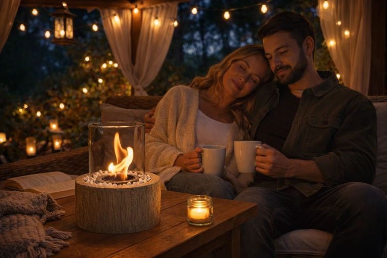 Realističan plamen i ugodna atmosfera