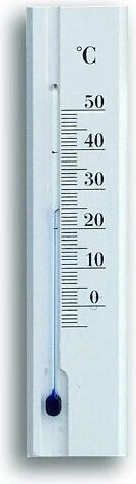 Sobni drveni termometar 15 cm – bijeli