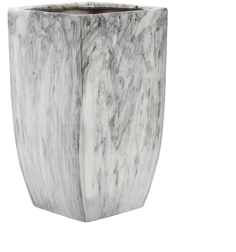 Keramička dekorativna tegla Lindon GARDEN LINE s mramornim efektom 32,5 × 32,5 × 56 cm