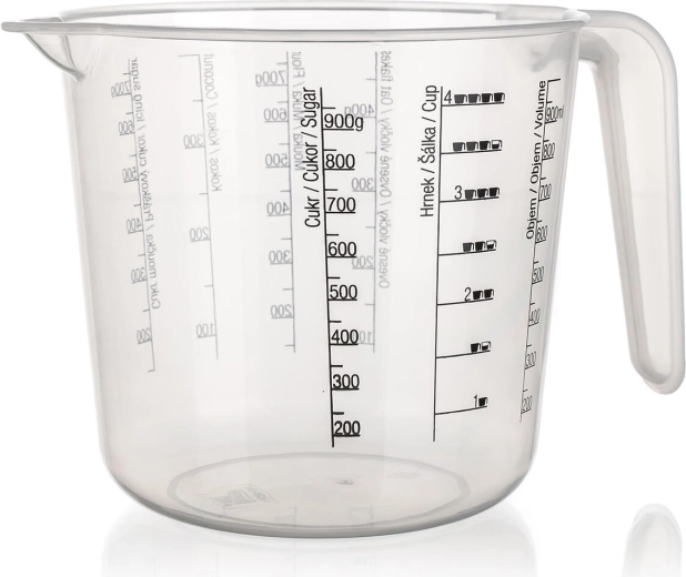 Plastična mjerna posuda 1 l s tiskom CULINARIA