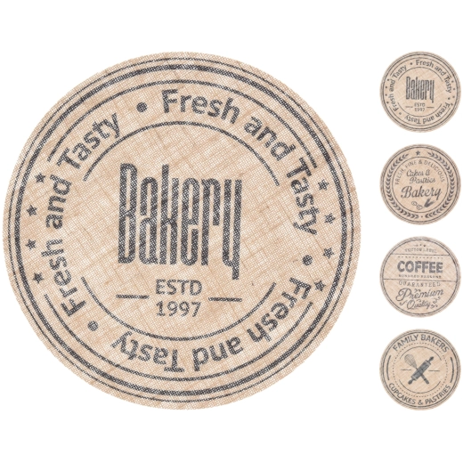 Jutina stolna podloga 38 cm