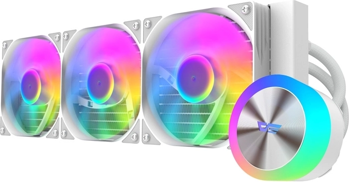 DarkFlash DG360 bijeli vodeni hladnjak procesora 360 mm ARGB