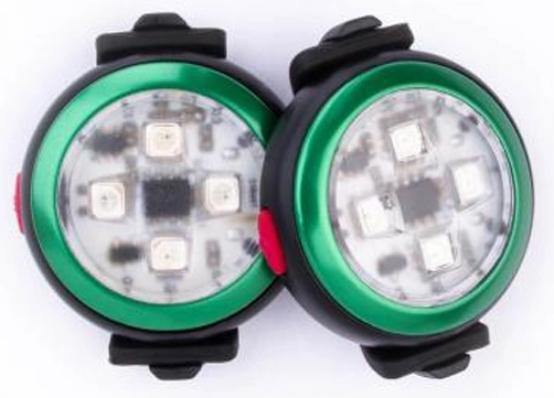 Curli Luumi punjivo LED svjetlo za ogrlicu – zeleno