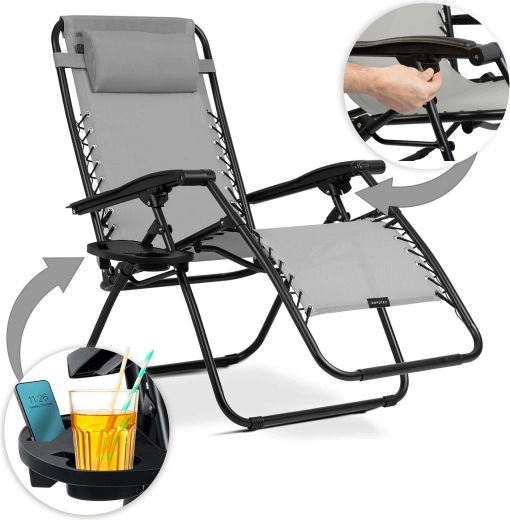 Praktičan bočni stolić s držačima