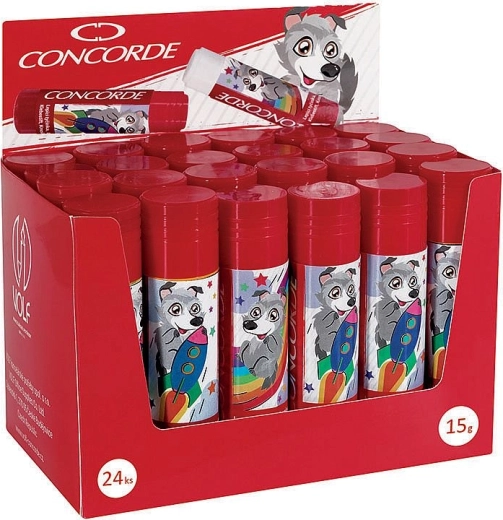 Ljepilo u stiku CONCORDE Volfík 15 g, mix motiva