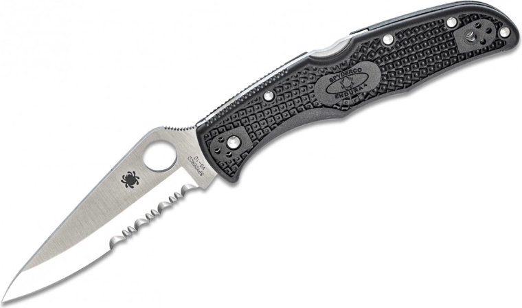 Spyderco Endura 4 Lightweight sklopivi džepni nož 9,5 cm, satin, crni, FRN