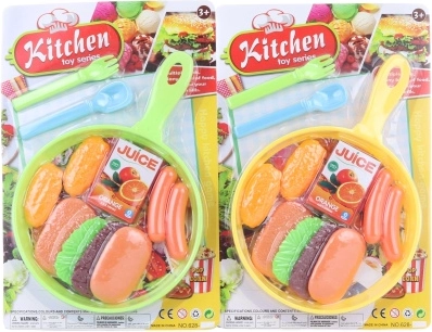 Plastična tava s hranom i priborom za djecu 19 cm