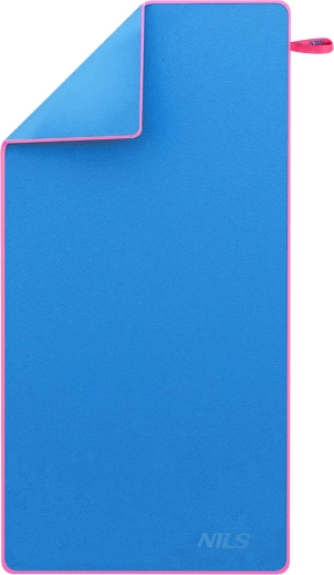 Brzoupijajući ručnik od mikrovlakna NILS, plavo‑ružičasti