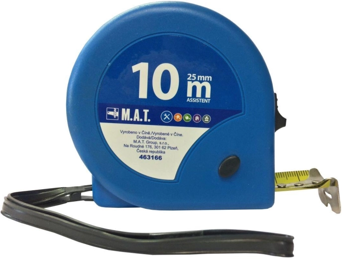 Svinjajući metar 10 m × 25 mm ASSISTENT