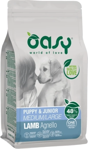 Oasy One Animal Protein granule za štence srednjih i velikih pasmina, janjetina 2,5 kg