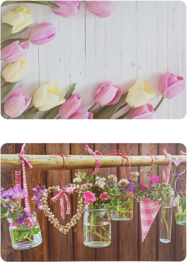 Plastični podmetač Romantic 43 × 28 cm