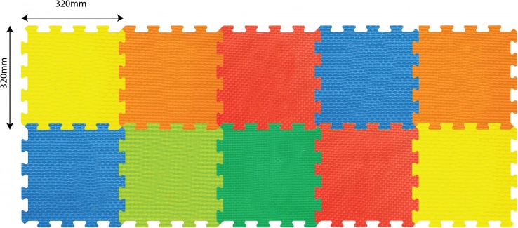Meki građevni blokovi 10 kom 32 × 32 cm