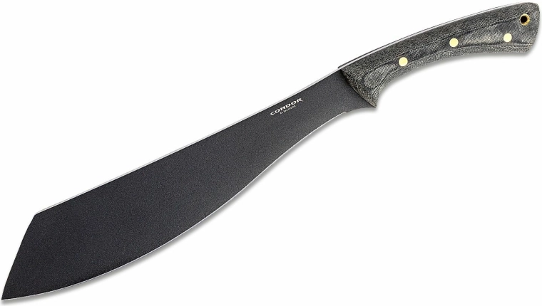 Condor Warlok mačeta 31,8 cm, crna Micarta s kožnim futrolom