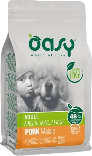 Oasy One Animal Protein Adult Medium/Large svinjetina 12 kg