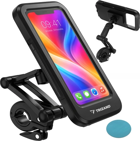 Vodootporni držač telefona za bicikl TRIZAND s rotacijom 360°