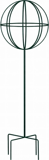 Vrtna metalna potpora za penjačice 50 × 10 cm, zelena