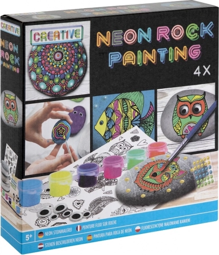 Neonski set za oslikavanje kamenčića