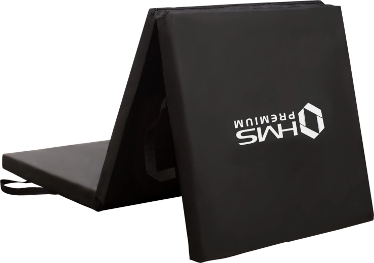 Sklopiva fitness strunjača HMS Premium crna 5 cm