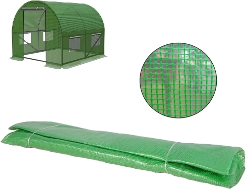 Ojačani pokrov za vrtni plastenik 2 × 2 × 2 m, PE 140 g/m² s UV filtrom