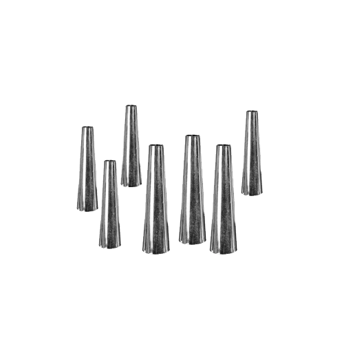 Set metalnih kalupa za kremrole, 10 kom