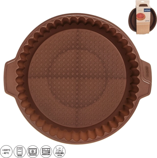 Orion silikonski kalup za kolač 27 cm smeđi