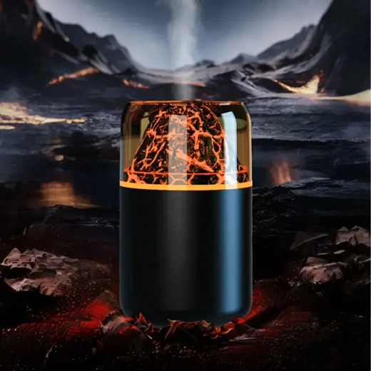 Ovlaživač zraka s LED i efektom vulkana – aromaterapija i difuzor mirisa