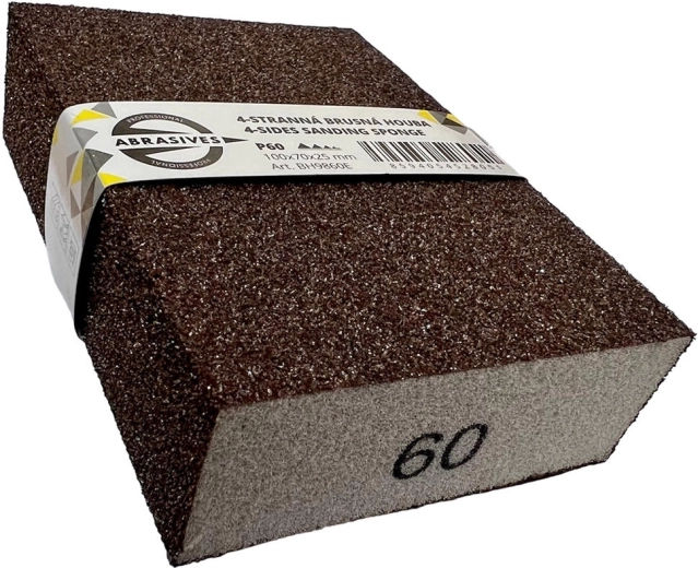 Četverostrana brusna spužva 100 × 70 × 25 mm, granulacija 40