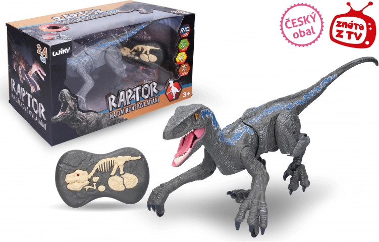 Raptor na daljinsko upravljanje sivi 45 cm