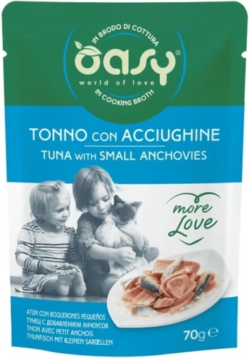 Oasy vrećica More Love – tuna s malim inćunima 70 g