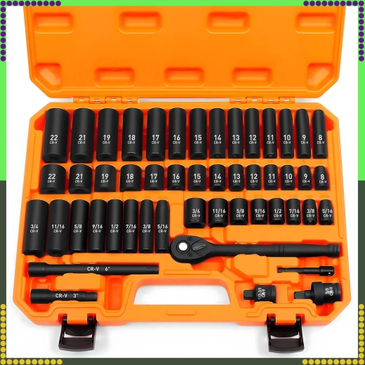 Cjelovit set 50 dijelova u čvrstom koferu