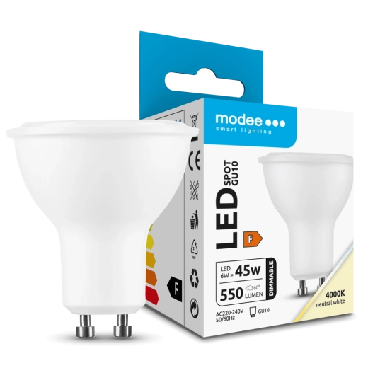 Modee Lighting LED reflektorska žarulja GU10 6 W, 550 lm, neutralno bijela, s mogućnošću zatamnjivanja