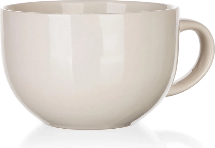 Keramička jumbo šalica 800 ml Natural – boja slonovače