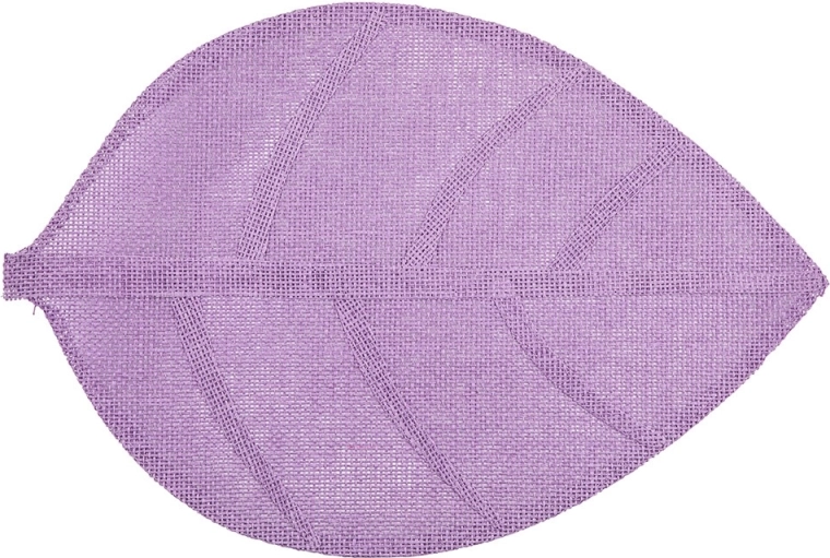 Prirodni podmetač u obliku lista 33 × 48 cm ljubičasti
