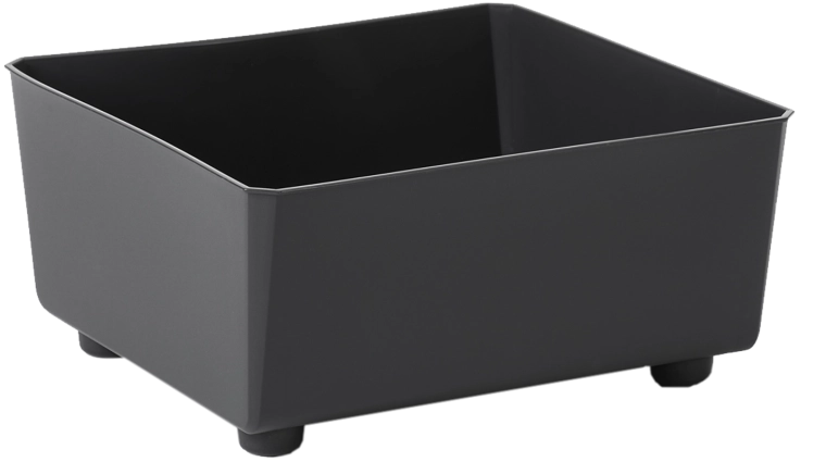 Sadilica SAGA 285 × 285 mm crna od reciklirane plastike